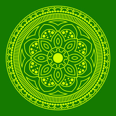 Elegant background with gold luxury floral pattern texture and traditional arabian mandala concept, use for islamic ramadan banner design, business card greeting card, and poster design vector