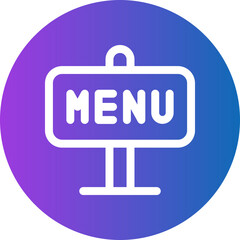 menu gradient icon