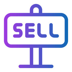 sell gradient icon