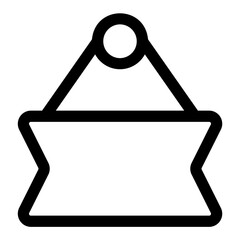 signboard line icon