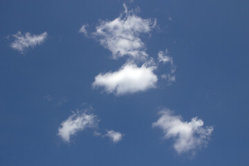 blue sky with white clouds