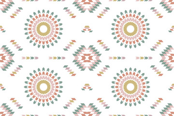 Geometric colorful fireworks. Aztec. Mosaic on the tile. African Moroccan pattern. Ethnic.