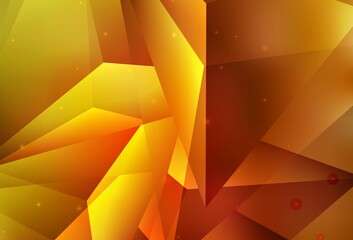 Light Orange vector Beautiful colored illustration with blurred circles in nature style.