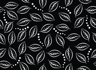 Leaf Pattern Design. exclusive background, natural pattern. Vector EPS 10