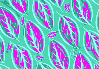 Leaf Pattern Design. exclusive background, natural pattern. Vector EPS 10