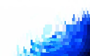 Fototapeta premium Light Blue, Green vector backdrop with rhombus.