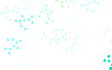 Light Blue, Green vector template with artificial intelligence structure.
