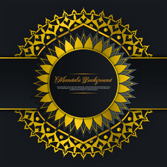 luxury gold mandala background for design