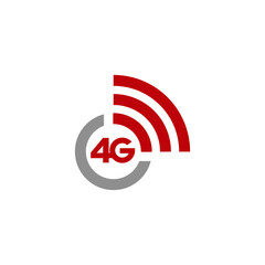 4G network logo vector illustration