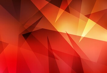 Light Red vector pattern with polygonal style.