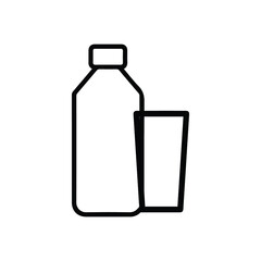 Bottle water or bottle icon