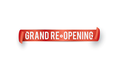 Grand reopening ribbon, Ribbon cutting ceremony and invitation