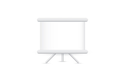 Presentation stand screen projector, White blank presentation board
