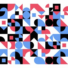 Obraz premium Vector Graphic of a Colorful Retro Random Basic Shape Perfect for a Background