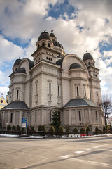 "The Ascension of the Lord" Cathedral in Târgu Mureș, Romania, February 2022  