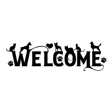 welcome signs inspirational quotes, motivational positive quotes, silhouette arts lettering design