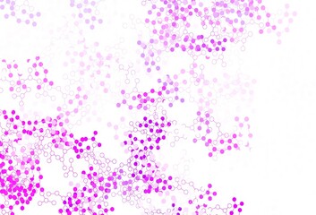 Fototapeta premium Light Pink vector backdrop with artificial intelligence data.