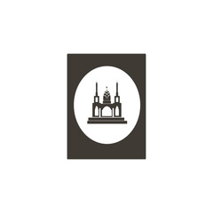 mosque icon logo image vector illustration