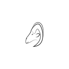  goat icon design illustration vector 