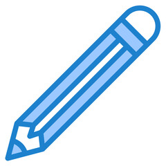 pencil blue style icon