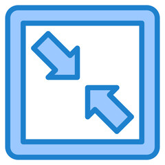 resize blue style icon