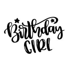 birthday girl inspirational quotes, motivational positive quotes, silhouette arts lettering design