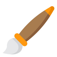 paintbrush flat style icon