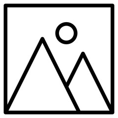 image outline style icon