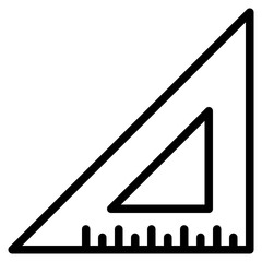 measure outline style icon