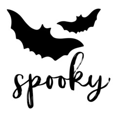 spooky bat inspirational quotes, motivational positive quotes, silhouette arts lettering design