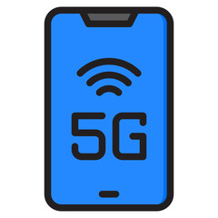 mobile color line style icon
