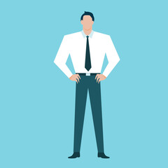 Business man in  standing.