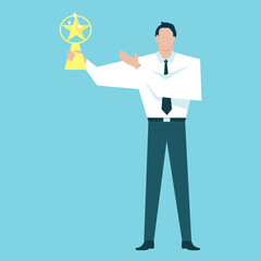 Business man with stethoscope and berry pounds.