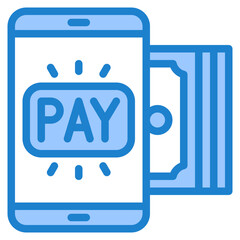 pay blue style icon