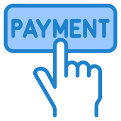 payment blue style icon