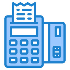 payment blue style icon