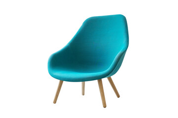 Isolated modern lounge armchair isolated on white background