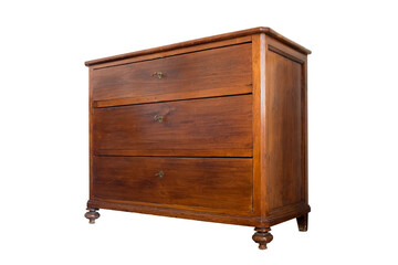 vintage cabinet isolate on white background