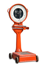 old Scale isolated on white background