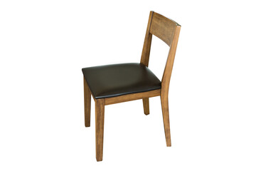 Fototapeta premium wooden chair isolated on white background