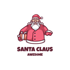 Illustration vector graphic of Santa Claus, good for logo design