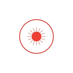 Sun Vector illustration Icon template design
