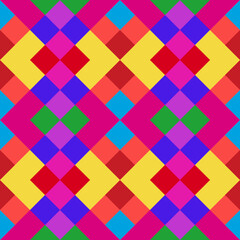 Diamond-shaped multicolored quadrangle. Abstract colored background.