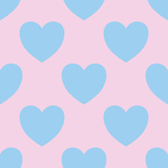 Seamless pattern Heart. Abstract love symbol.