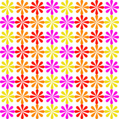 Seamless Abstract Flowers Pattern. Elegant Floral Pattern.