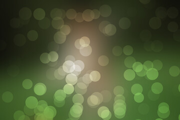 green bokeh background abstract illustration design glow lights
