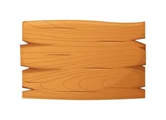 Wooden signs, signs in cartoon style. Rustic board in cartoon style. Game user interface elements.