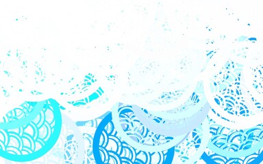 Light BLUE vector Beautiful colored illustration with blurred circles in nature style.
