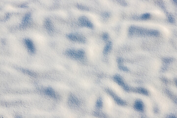 a snow surface with small unevenness