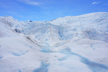 Fototapeta na wymiar アルゼンチンのパタゴニアにあるペリト・モレノ氷河